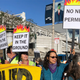 Activists call for a moratorium on fracking outside a climate summit in San Francisco.